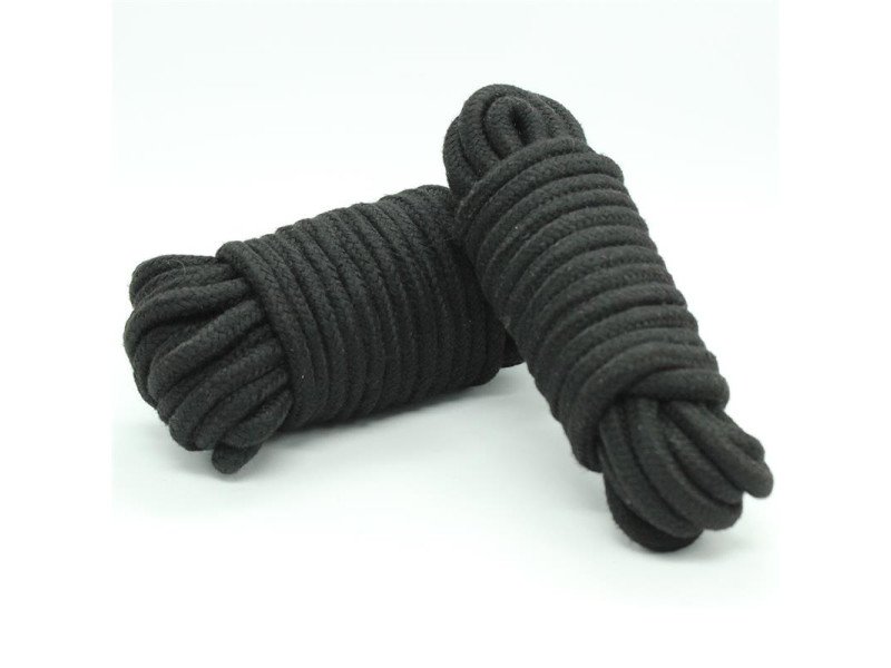 Cuerda de Bondage de Algodon 5 Metros Negro