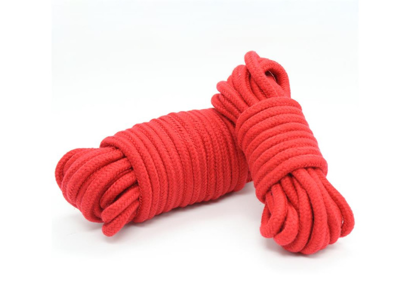 Cuerda de Bondage de Algodon 10 Metros Rojo