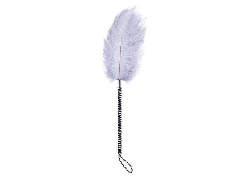 Plumas Estimuladoras 46 cm Blanco Negro