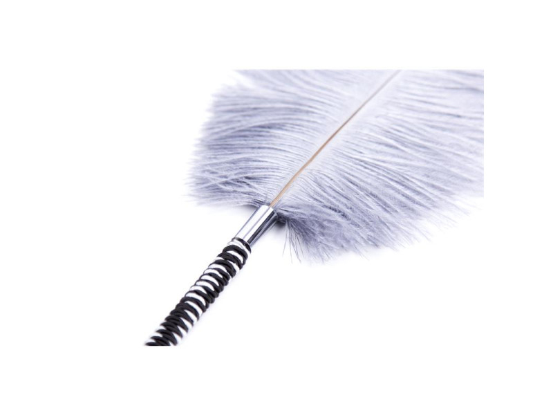 Plumas Estimuladoras 46 cm Blanco Negro