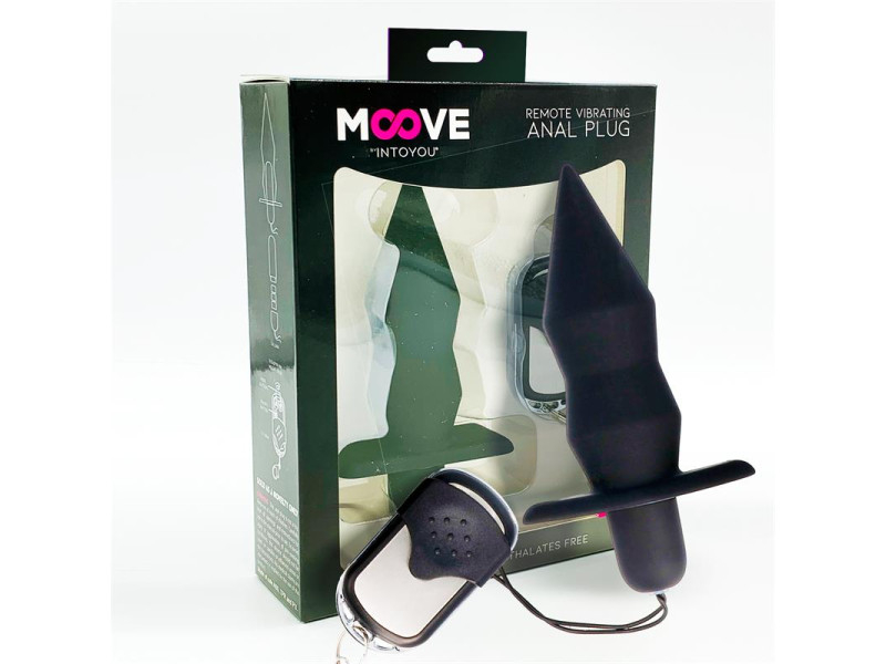 Plug Anal con Vibracion y Control Remoto Negro Plug Anal con Vibracion y Control Remoto Negro