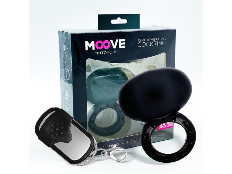 Anillo Vibrador con Control Remoto Negro