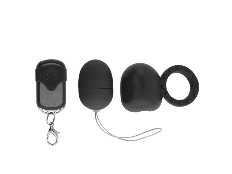 Anillo Vibrador con Control Remoto Negro