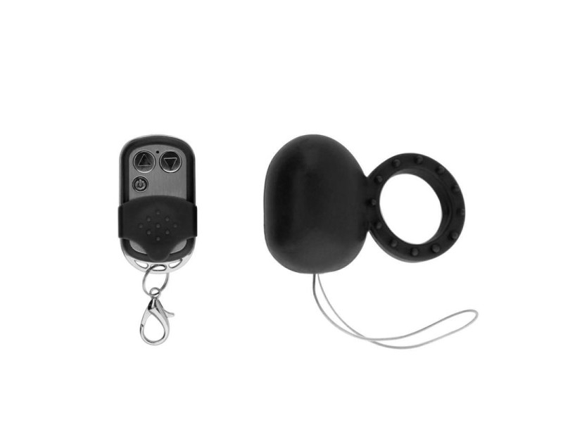 Anillo Vibrador con Control Remoto Negro