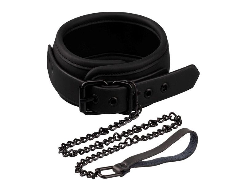 Collar con Correa Cuero Vegano