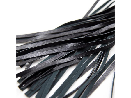 Flogger Patron de Diamante y Mango de Metal 39 cm Negro