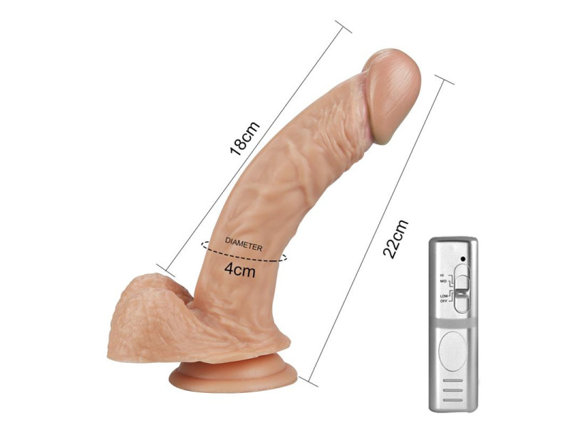 Dildo Real Extreme con Vibracion 85 Natural