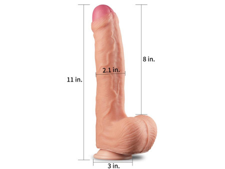 Dildo Nature 11 Dual Layer Natural