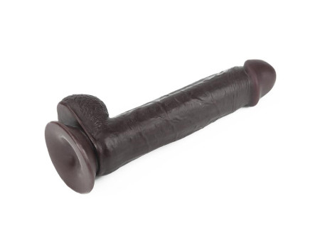 Dildo con Piel Retractil 9 Negro Dildo con Piel Retractil 9 Negro
