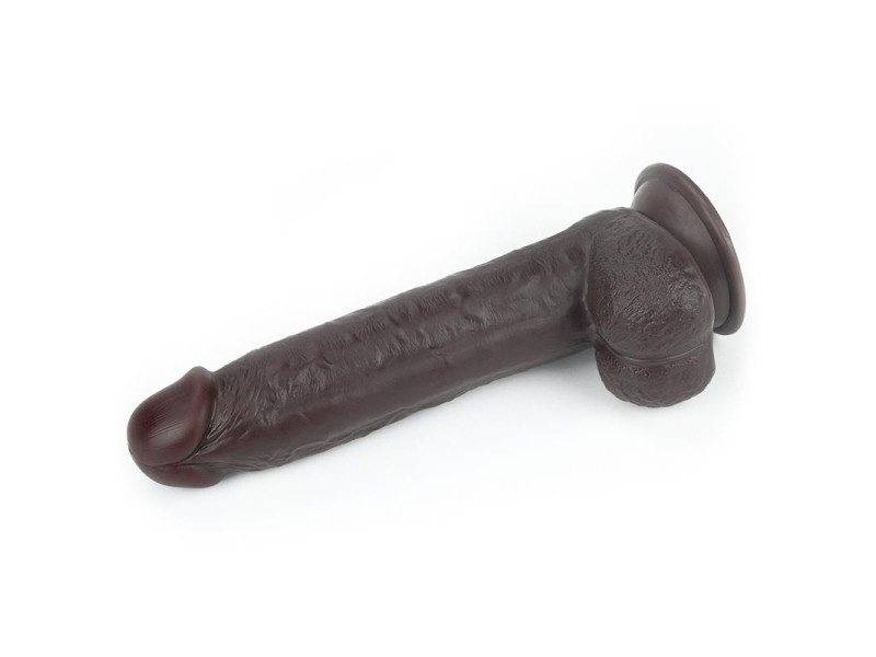 Dildo con Piel Retractil 9 Negro