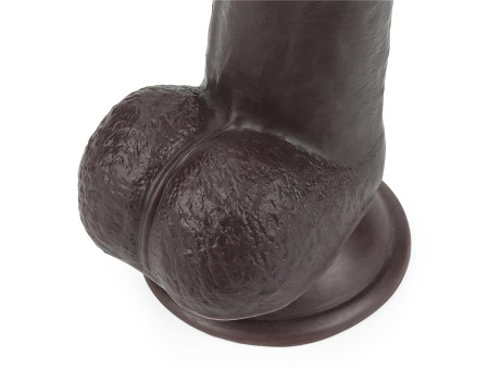 Dildo con Piel Retractil 9 Negro Dildo con Piel Retractil 9 Negro