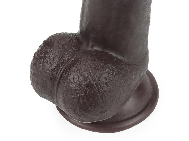 Dildo con Piel Retractil 9 Negro