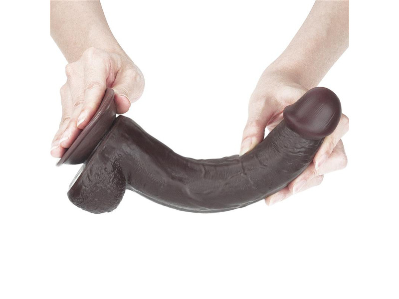Dildo con Piel Retractil 9 Negro