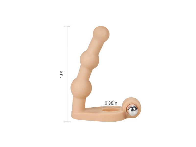 Estimulador Anal The Ultra Soft Bead 6 con Vibracion Natural