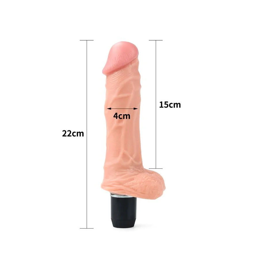 Dildo Flexi 9 con Vibracion Natural