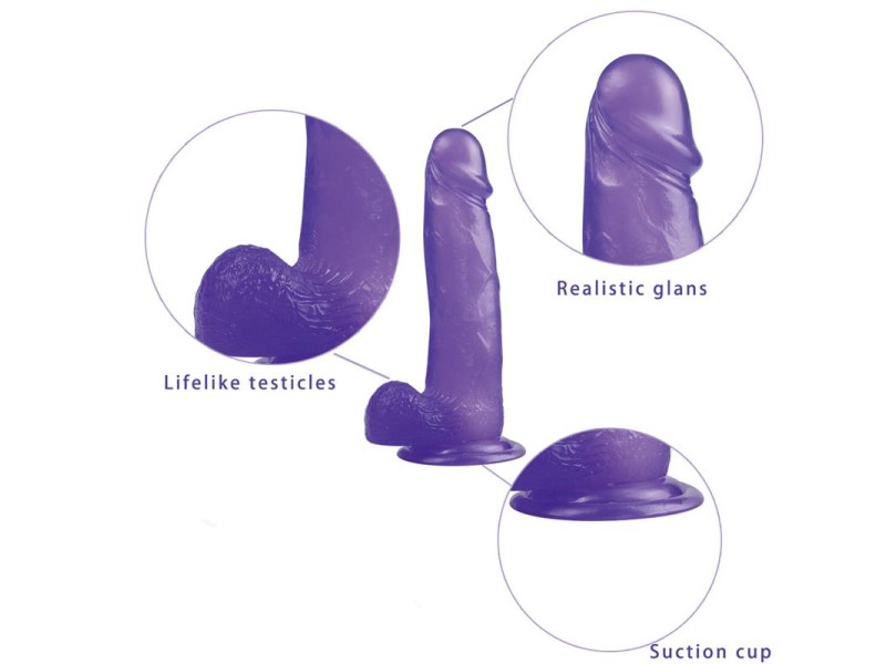 Dildo Jelly Studs 8 Purpura