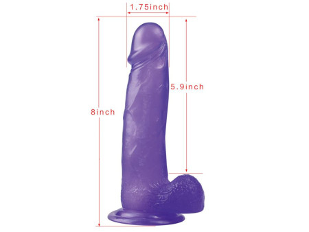 Dildo Jelly Studs 8 Purpura