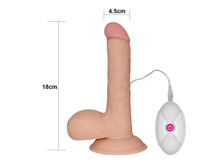Dildo The Ultra Soft Dude con Vibracion 75 Natural