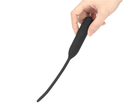 Dilatador de Uretra con Vibracion Negro