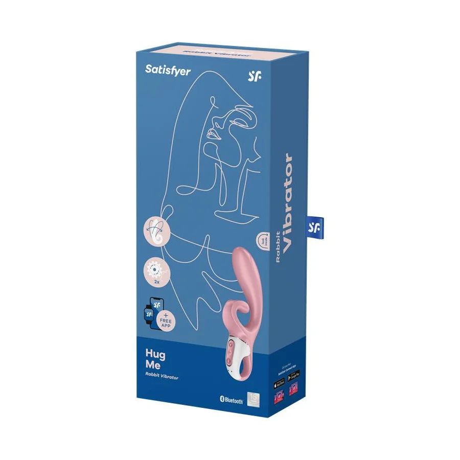 Vibrador Hug Me con APP Satisfyer Connect Rosa