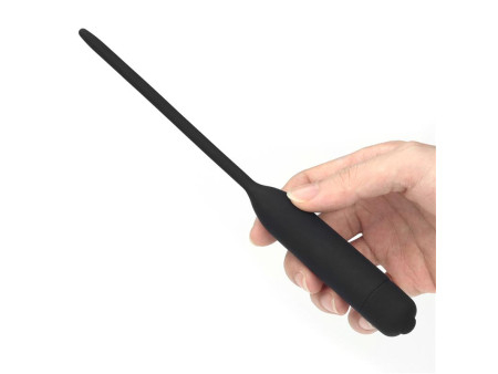 Dilatador de Uretra con Vibracion Negro