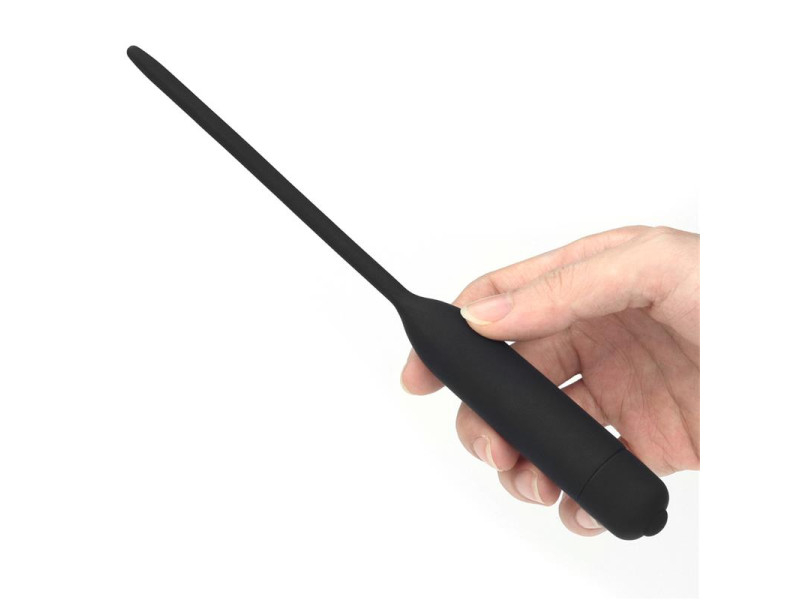 Dilatador de Uretra con Vibracion Negro
