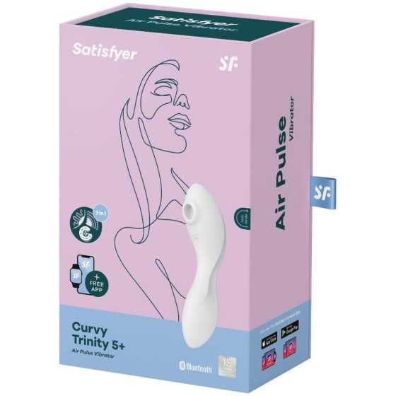 Curvy Trinity 5 con APP Satisfyer Connect Blanco