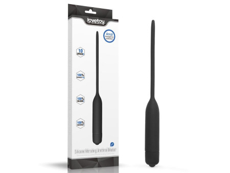 Dilatador de Uretra con Vibracion Negro
