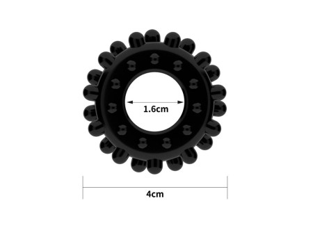 Anillo para el Pene Power Plus Negro Anillo para el Pene Power Plus Negro