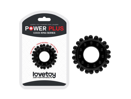 Anillo para el Pene Power Plus Negro Anillo para el Pene Power Plus Negro