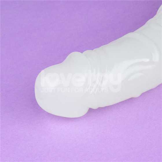 Dildo Doble Lumino Luz Azul 185