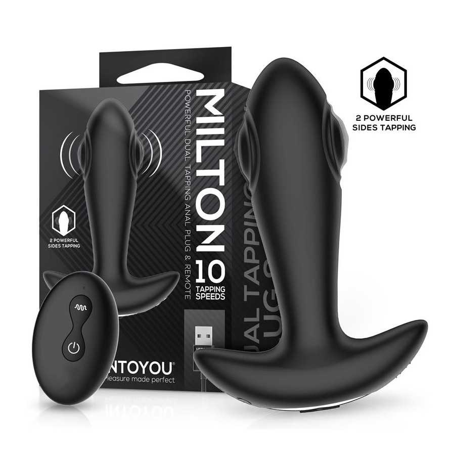 Milton Plug Anal con Doble Tapping y Control Remoto