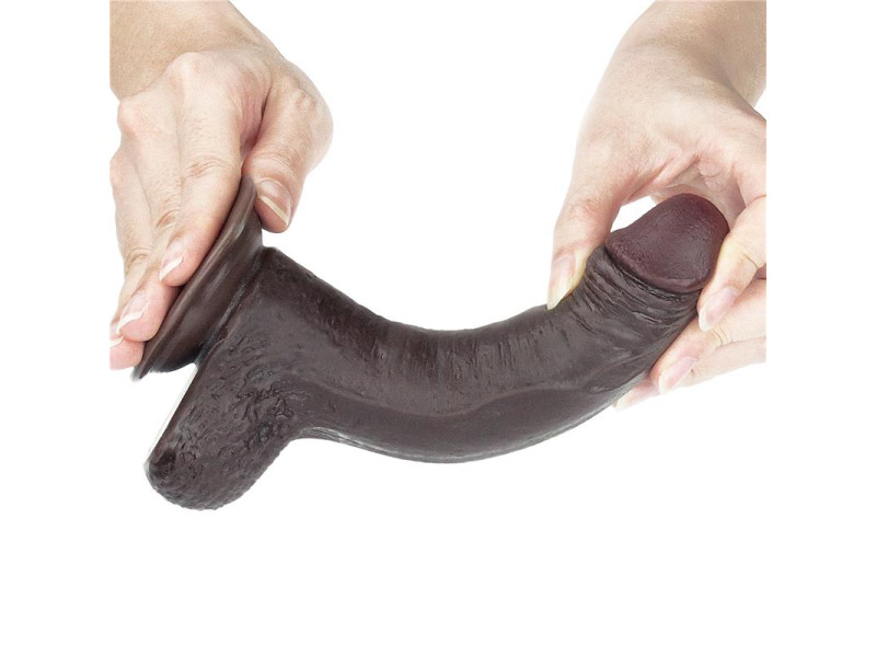 Dildo con Piel Retractil 7 Negro