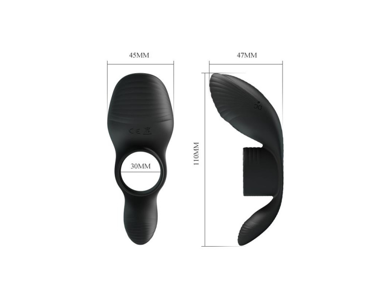 Anillo para el Pene con Vibracion USB Silicona