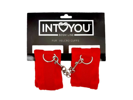 Esposas de Tela con Velcro para Munecas con Pelo Largo Rojo Esposas de Tela con Velcro para Munecas con Pelo Largo Rojo