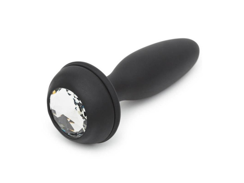 Plug Anal con Vibracion Doble Base Purpura Grande