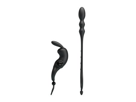 Anillo Vibrador con Cadena Anal Desmontable