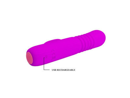 Leopold Vibrador con Funcion de Movimiento USB Silicona