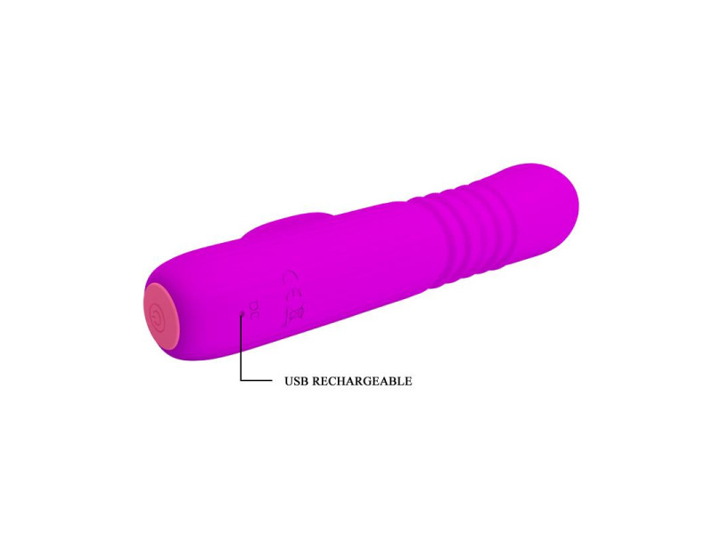Leopold Vibrador con Funcion de Movimiento USB Silicona