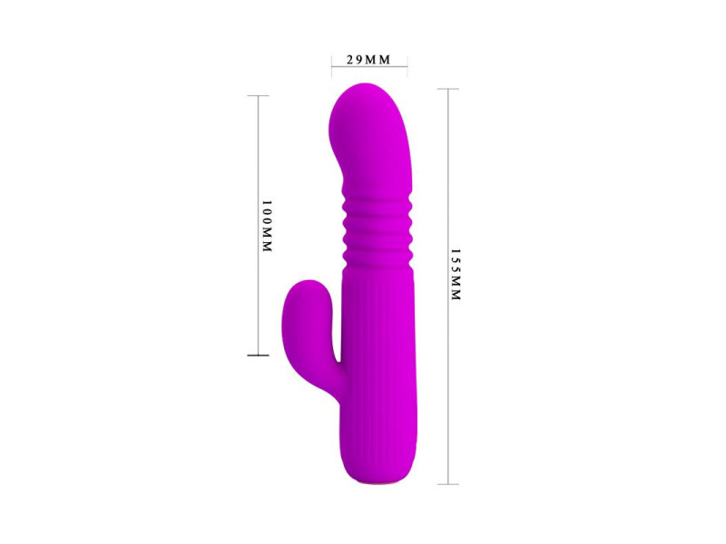 Leopold Vibrador con Funcion de Movimiento USB Silicona
