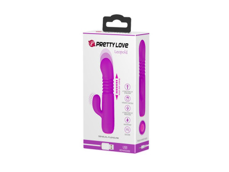 Leopold Vibrador con Funcion de Movimiento USB Silicona