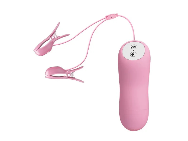 Pinza para Pezones con Vibracion y Electro Shock