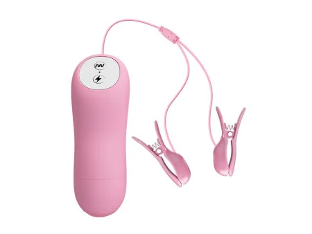 Pinza para Pezones con Vibracion y Electro Shock