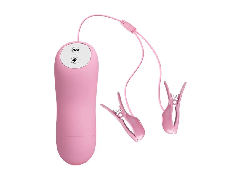 Pinza para Pezones con Vibracion y Electro Shock