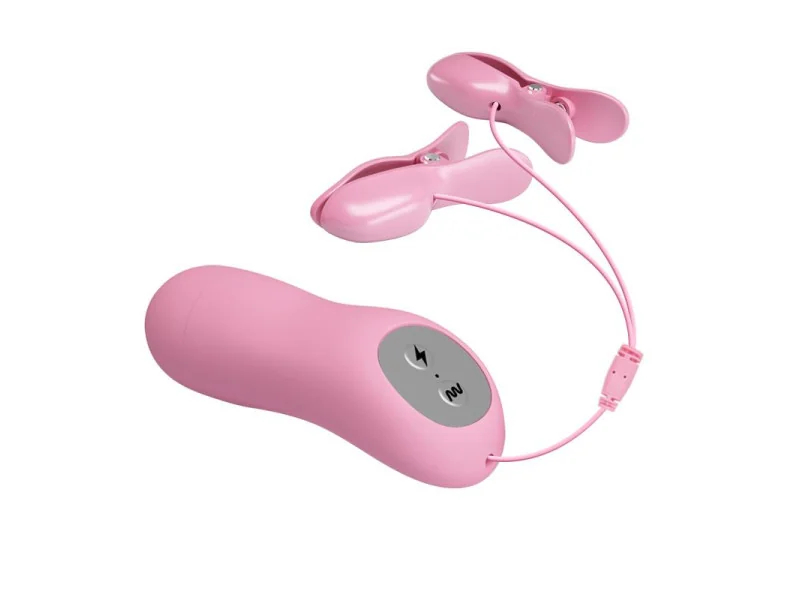 Pinza para Pezones con Vibracion y Electro Shock