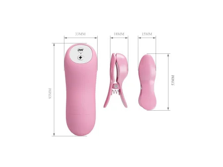 Pinza para Pezones con Vibracion y Electro Shock