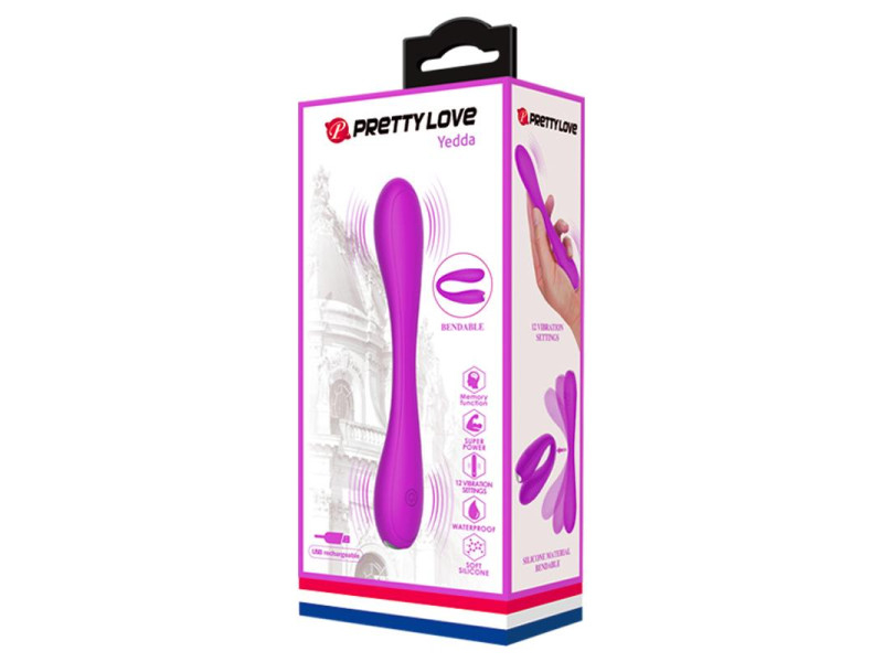 Yedda Vibrador Flexible USB Silicona Purpura