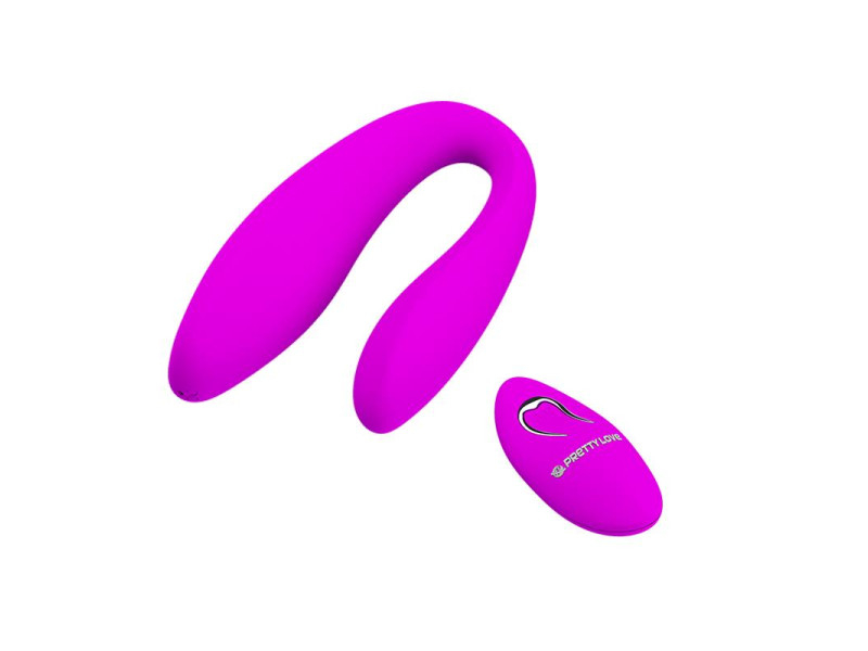 Estimulador de Parejas Control Remoto Rosa