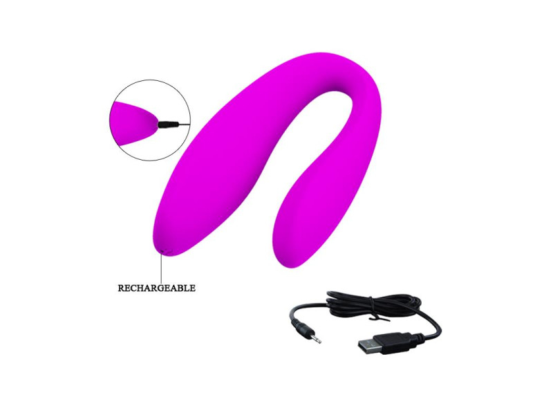 Estimulador de Parejas Control Remoto Rosa