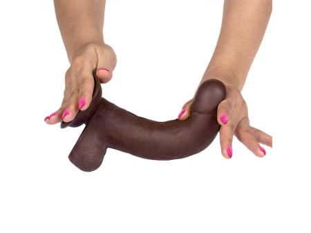 Slidy Dildo Realista Dual Layer Retractil y Orientable 8